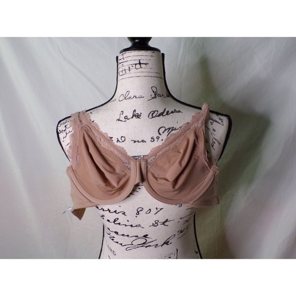 🆕 WACOAL Softly Styled Unpadded Underwire Bra Beige 32DD #855301 - Picture 9 of 9